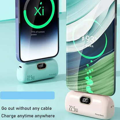 🔋 22.5W Fast Charging 5000mAh Mini Portable Phone Power Bank