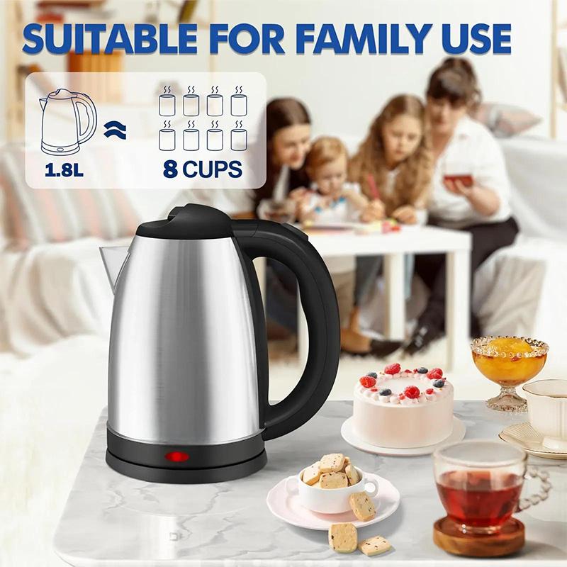 ⚡Large Capacity Electric Tea Kettle with All-Steel Interior
