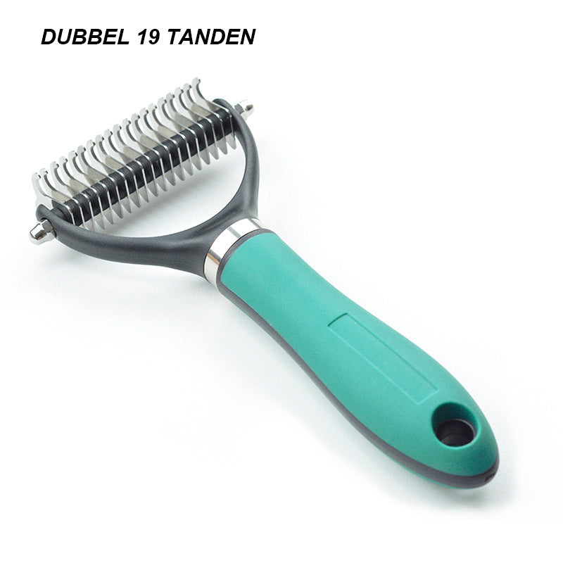 Double-Sided Deshedding Pet Grooming Brush