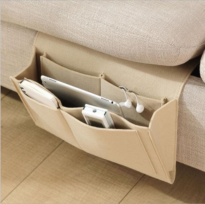 🥳HOT SALE🥳💞10K+ SOLD! Bedside Caddy – From £9.99! Multi-pockets, soft felt & easy install. Everything within reach – grab yours! ✅