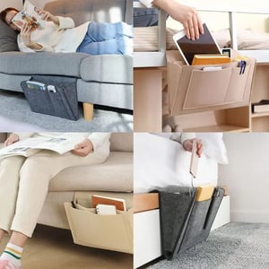🥳HOT SALE🥳💞10K+ SOLD! Bedside Caddy – From £9.99! Multi-pockets, soft felt & easy install. Everything within reach – grab yours! ✅
